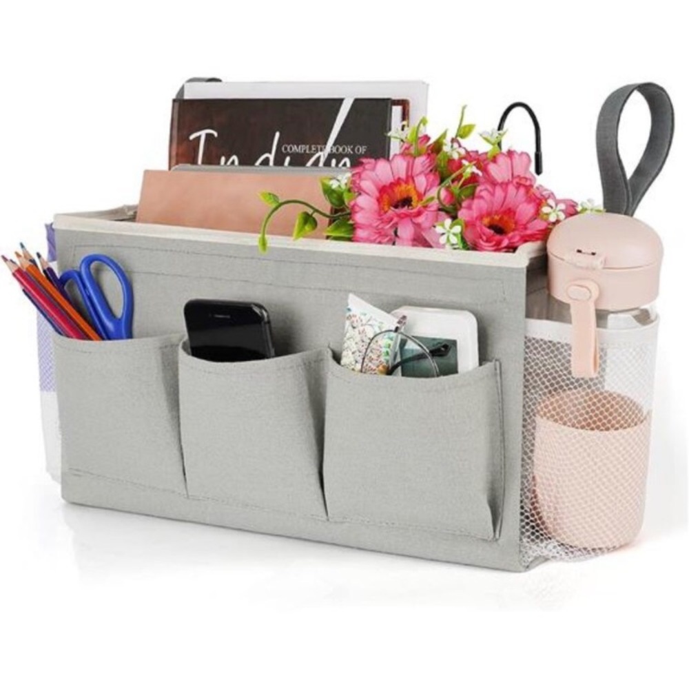 Bedside Caddy Bedside Organizer Bedside Storage Caddy with Fixed Straps